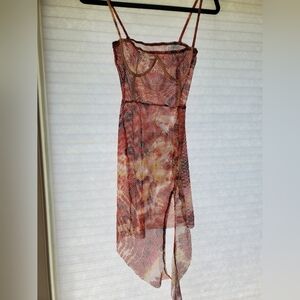 Unbranded MESH Cover Up Dress With High Slit size M